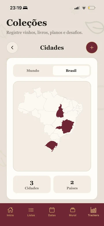 Mapa de cidades no Futari.